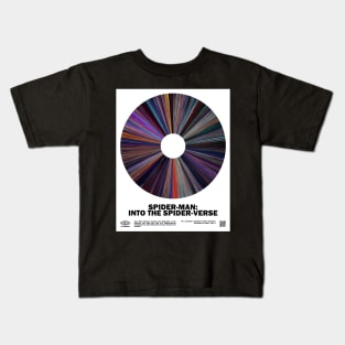 minimal_Into the Spider-Verse Warp Barcode Movie Kids T-Shirt